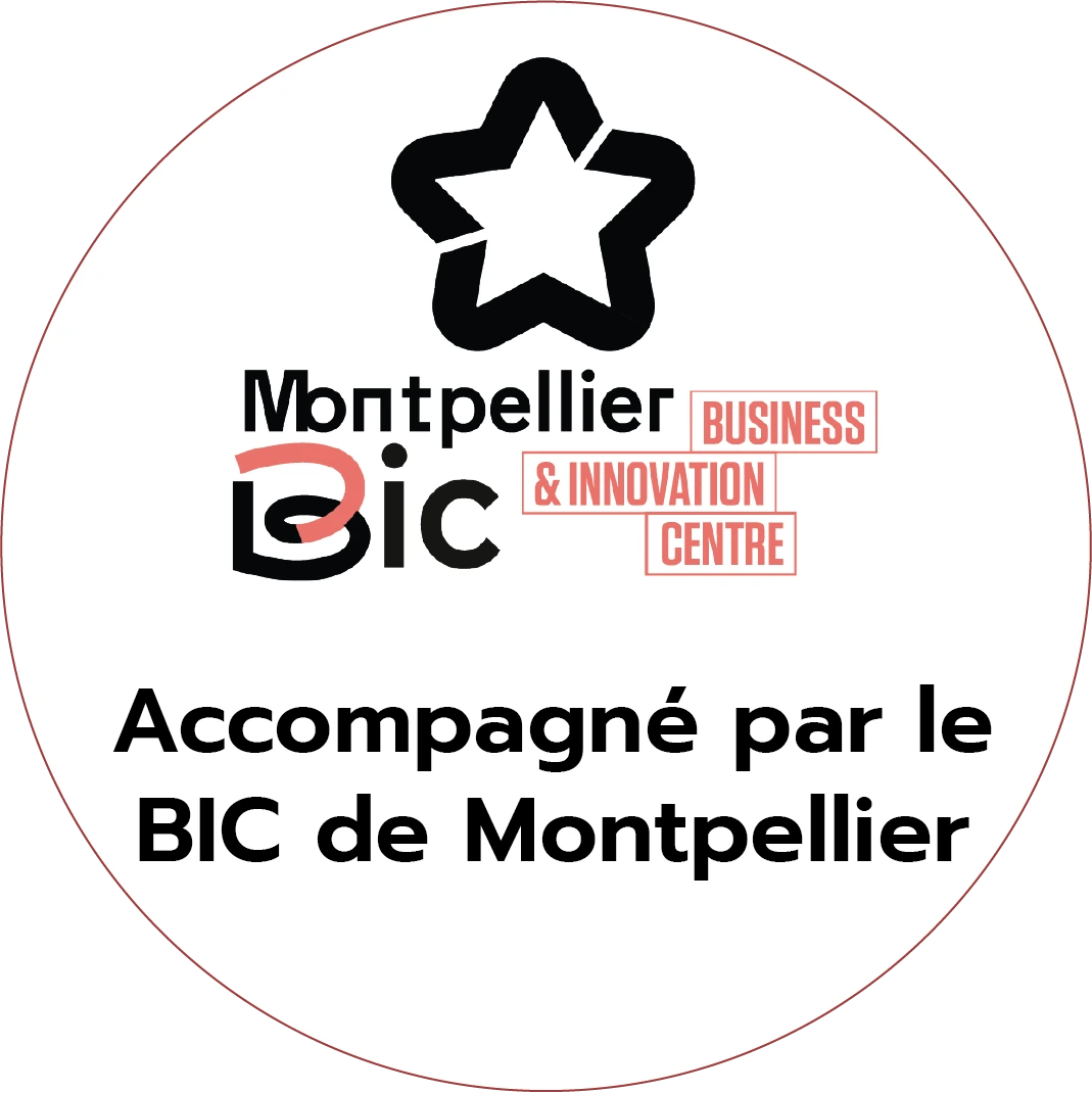 Logo - Accompagné par le BIC de Montpellier